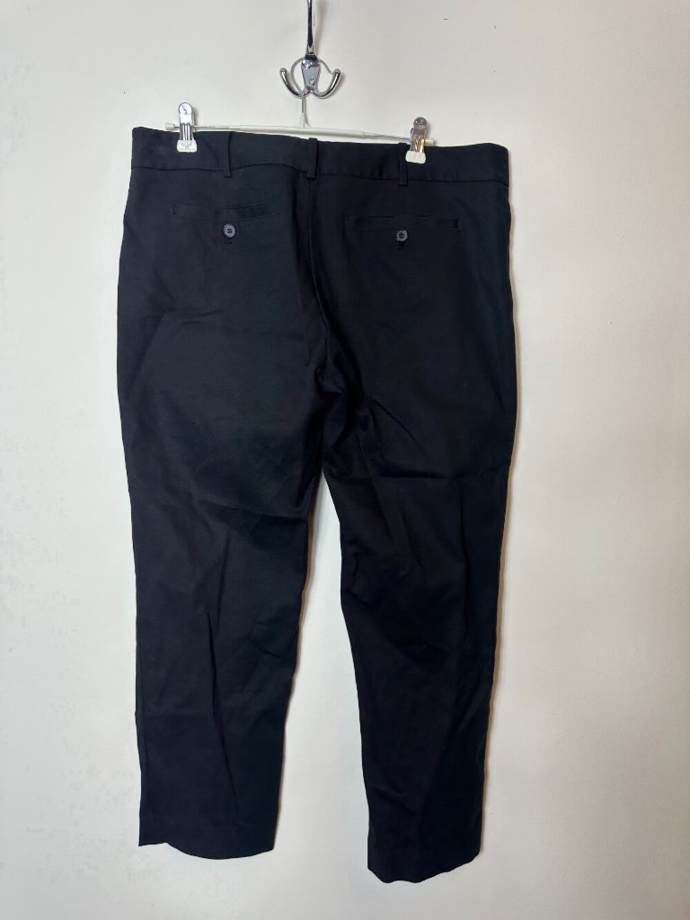 ESCADA Black Wool Casual Pants Women's Size 46 - Picture 2 of 15